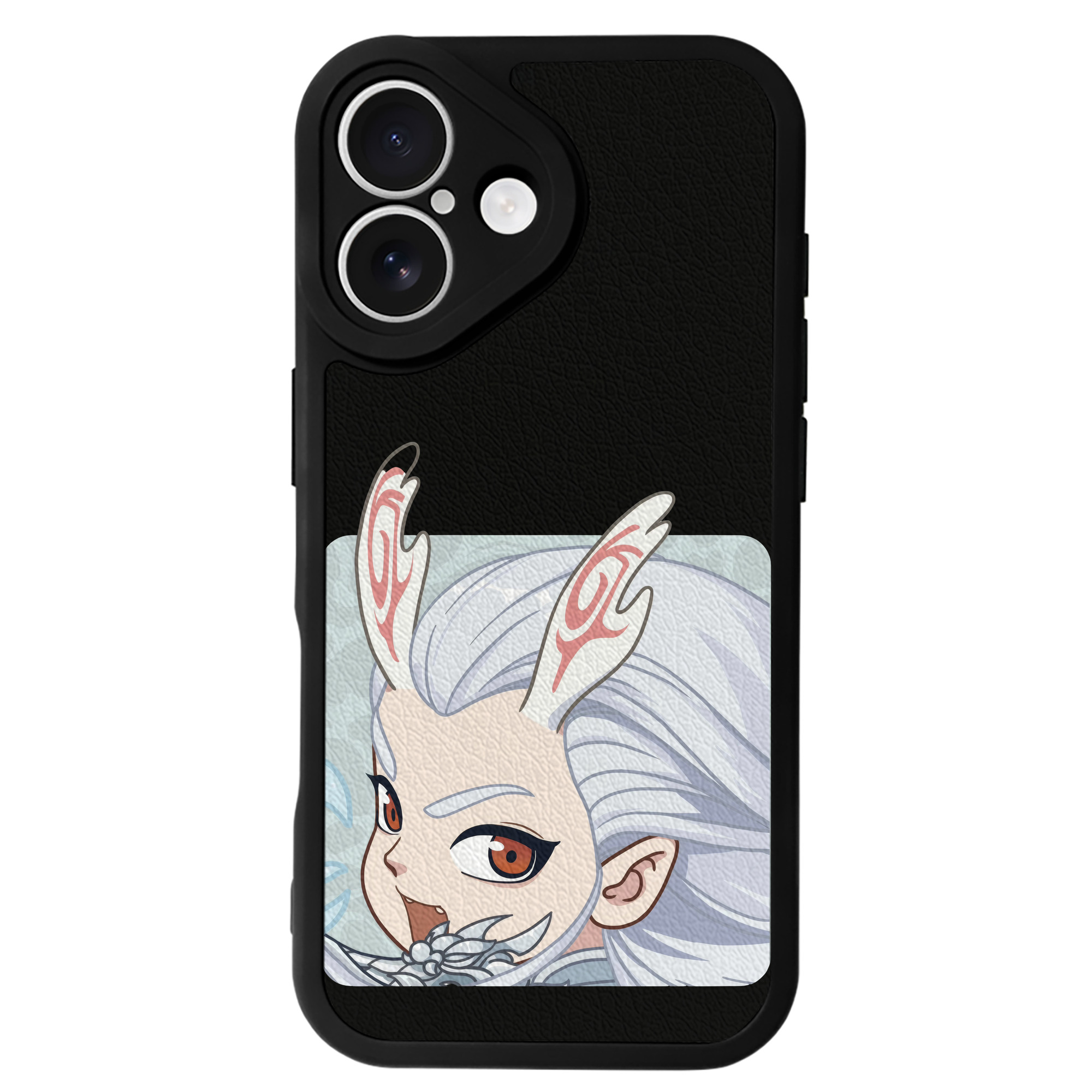 （画像用） Ne Zha 2 ナタ 魔童の大暴れ 【iPhone 16シリーズ対応】シリコンスマホケース（レザー調） 材質：シリコン